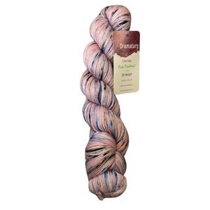 Leading Men Fiber Arts DK Wt Pink Panther Blue Superwash Merino Yarn 250 yds